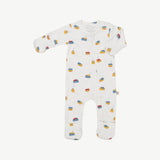 Zippered Footie || Ivory, Tiny Houses