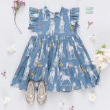 Girls Jennifer Dress || Unicorn Field