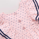 Girls Raphaela Dress || Strawberry Cream Polka Dot