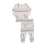 Kids Bamboo PJ Set || Ski Fair Isle