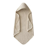 Organic Cotton Baby Hooded Towel || Fog