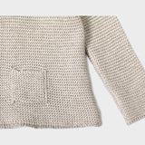 Milan Earthy Hooded Button Sweater || Oatmeal Heather