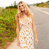 Women's Hope Dress || Small Orange Bud
