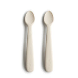 Silicone Feeding Spoon Set || Ivory