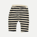 Organic Baby Pants || Navy Toweling Stripes