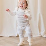 Savannah Jacquard Onepiece || Sheer Pink