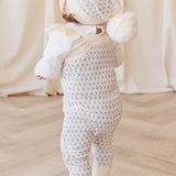 Savannah Jacquard Onepiece || Sheer Pink