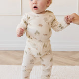 Organic Cotton Fernley Bodysuit || Pine Forest Friends