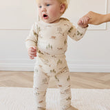 Organic Cotton Fernley Bodysuit || Pine Forest Friends