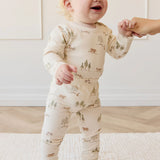 Organic Cotton Fernley Bodysuit || Pine Forest Friends