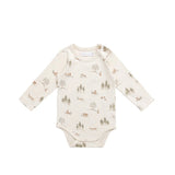 Organic Cotton Fernley Bodysuit || Pine Forest Friends