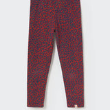 Animal Print Fleece Leggings || Red Velvet