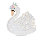 Little Lights Swan Lamp || Lake Flower White