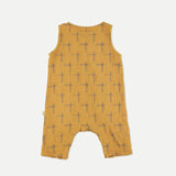 Organic Plaid Muslin Baby Jumpsuit || Oil