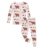 Long Sleeve Pajama Set || Shrinking Violet Forest Party