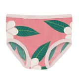 Girl's Bamboo Underwear || Strawberry Plumeria