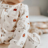 Organic Zipper Romper || Adventure Paddington