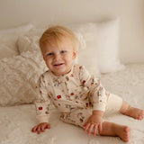 Organic Zipper Romper || Adventure Paddington