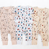 Organic Zipper Romper || Adventure Paddington