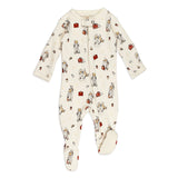 Organic 2-Way Zipper Footie || Adventure Paddington