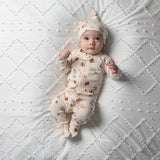 Organic 2-Way Zipper Footie || Adventure Paddington