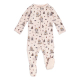 Organic 2-Way Zipper Footie || Sweet Paddington
