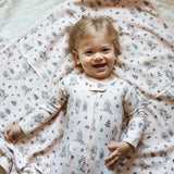 Organic 2-Way Zipper Footie || Sweet Paddington