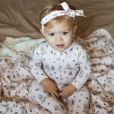 Organic 2-Way Zipper Footie || Sweet Paddington