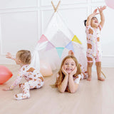 2 Way Zipper Footie || Shrinking Violet Forest Party