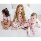 2 Way Zipper Footie || Shrinking Violet Forest Party