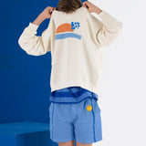 Boys Short || Smiley Side Stripe