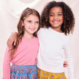 Seesaw Long Sleeve Rib T-Shirt || Cream