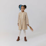 Girls Autumn Dress || Gold Climbing Floral