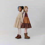 Girls Autumn Dress || Gold Climbing Floral