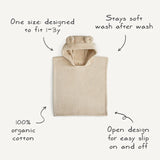 Bear Poncho Towel || Moss