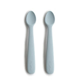 Silicone Feeding Spoon Set || Powder Blue