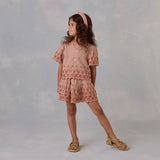 Tiered Mini Skirt || Poppy Gingham