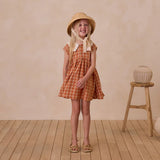 Collared Babydoll Dress || Poppy Check
