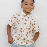 Collared Short Sleeve Shirt || Tomatoes