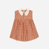 Collared Babydoll Dress || Poppy Check