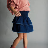 Soft Fleece Ruffles Sweatshirt || Rose