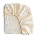 Extra Soft Muslin Crib Sheet || Sun