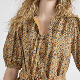 Womens Pintuck Indira Dress || Autumn Floral