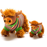 Knitted Highland Cow || Striped Jumper