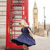 Girls Kit Dress || Alphabet Embroidery