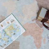 Washable Rug || Vintage Map