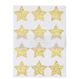 Gold Glitter Stars Sticker Sheets