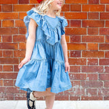 Girls Raphaela Dress || Chambray