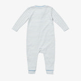 Ziggy Zip Romper || Dusty Blue Mini Stripe
