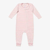 Ziggy Zip Romper || Dusty Rose Mini Stripe